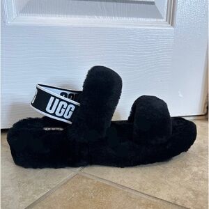 Black UGG slippers size 9